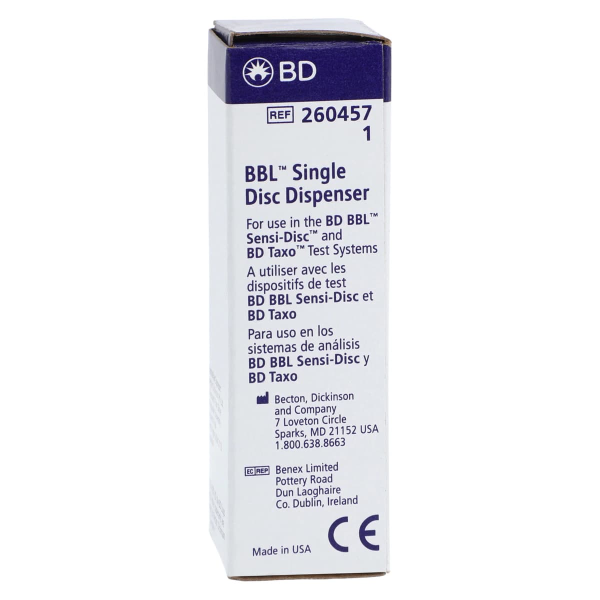 B-D Sensi-Disc Disk Dispenser, Single, Each - Dispenser S.D. Single - Image 1