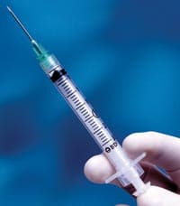 Integra Hypodermic Syringe with Needle, 3 mL, 25G x 5/8", Orange, Safety LDS, Sterile, 100/Box - Integra Safety Syr w/Ndl 3ml - Image 1