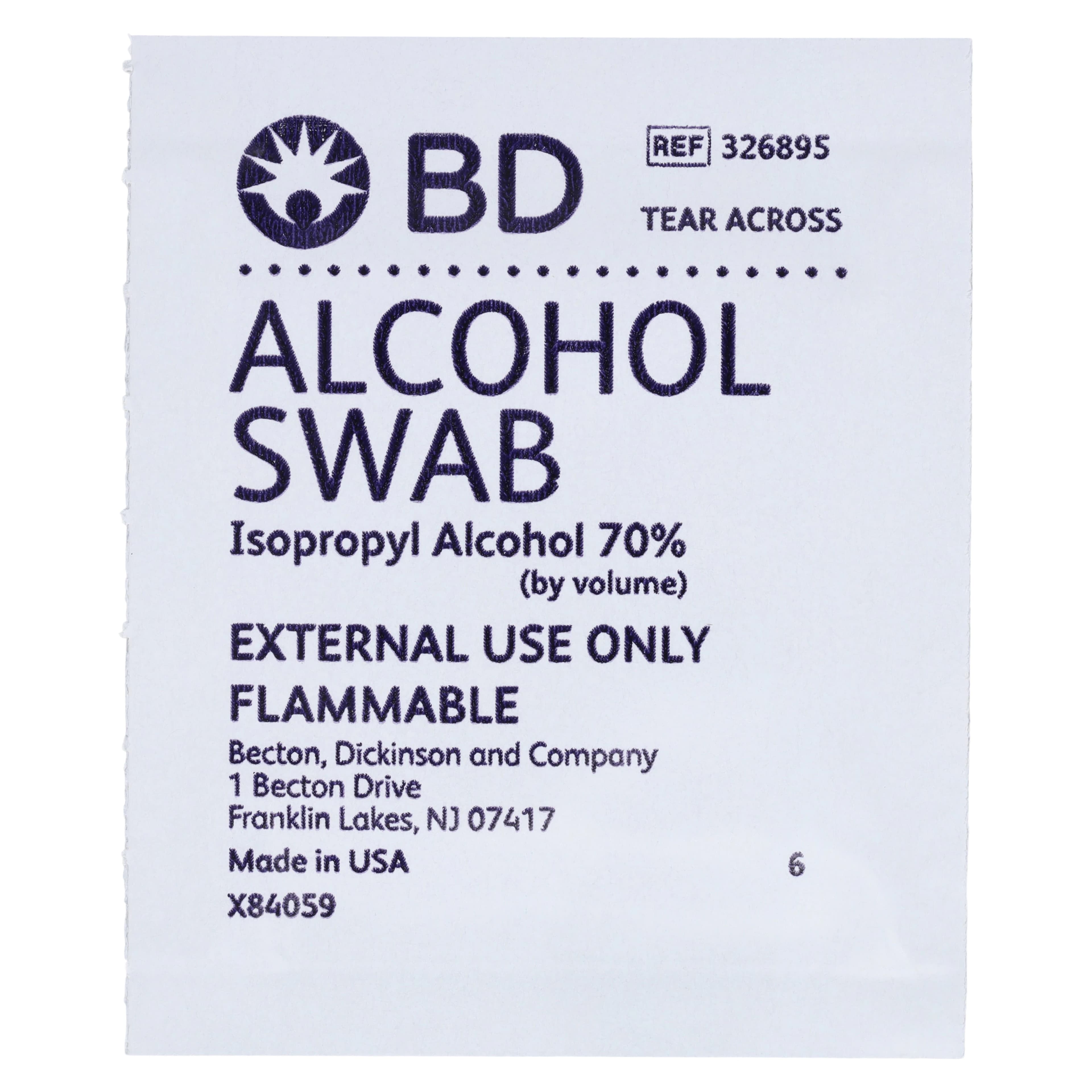 BD Alcohol Prep Pad, Isopropyl Alcohol, White, Non-Sterile thumbnail 3