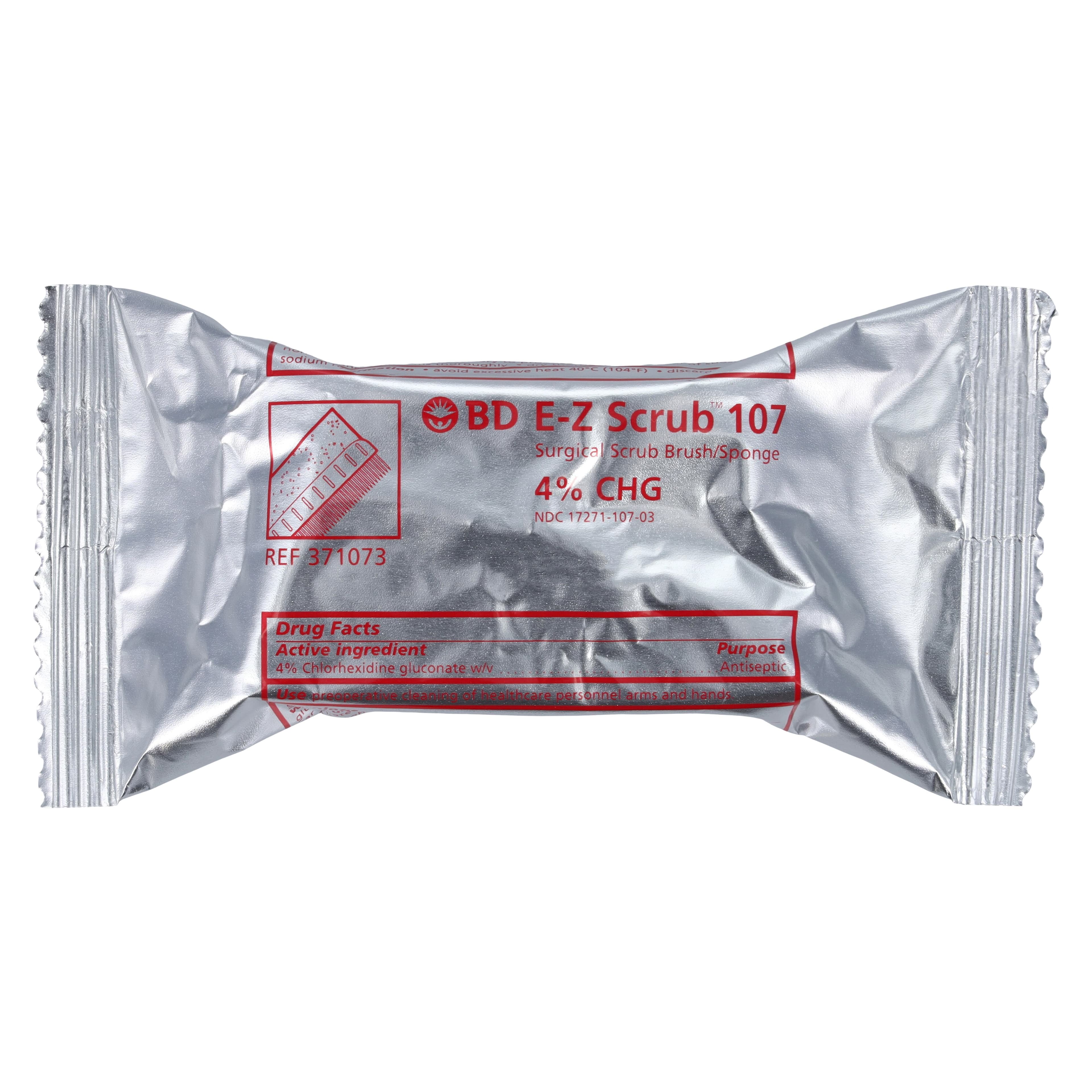 E-Z Surgical Scrub Brush, Red, Non-Sterile, Sponge thumbnail 2