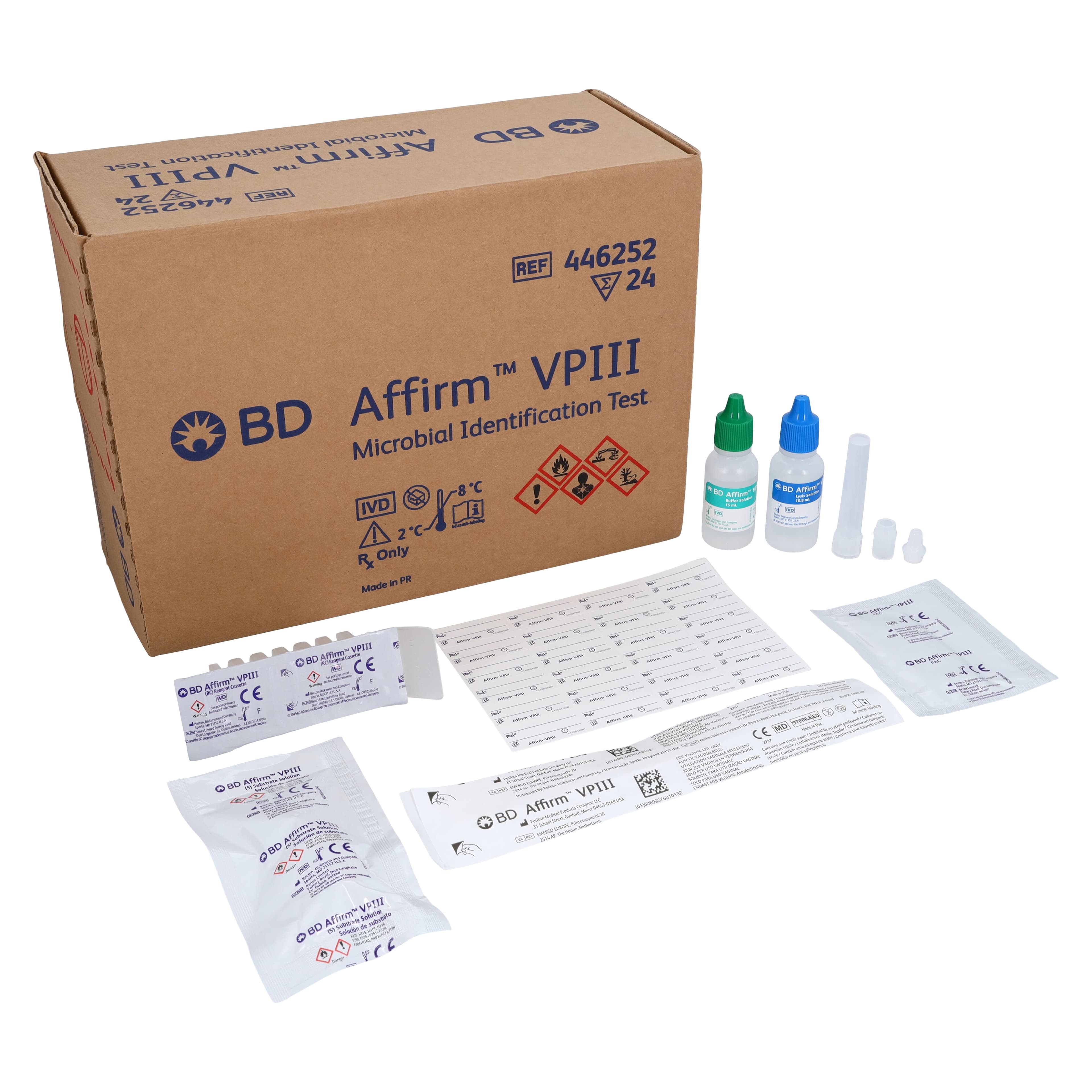 BD Affirm VPIII Microbial Identification Test Kit, Moderate Complexity, 24 Tests/Package thumbnail 2