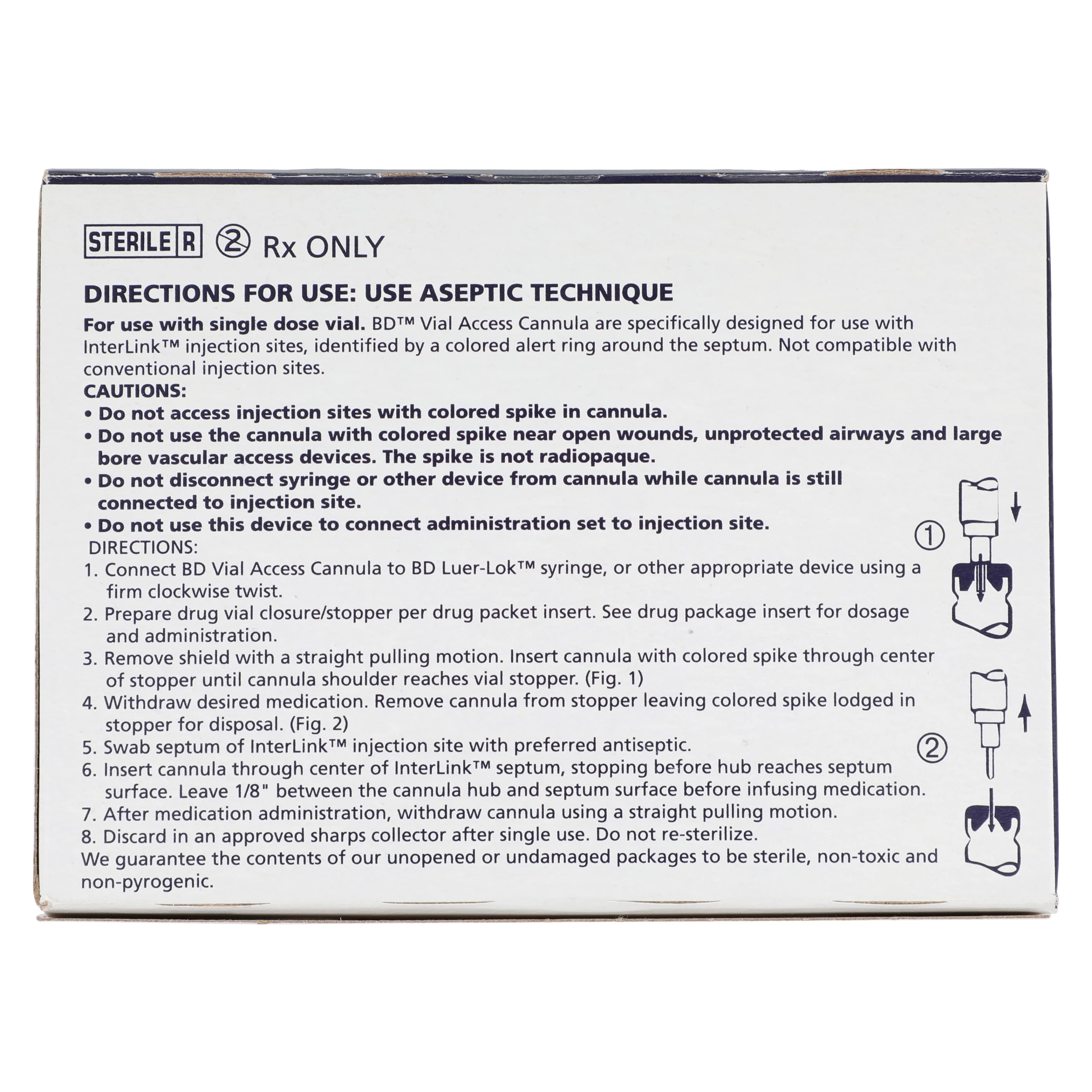 Becton-Dickinson Interlink Vial Access Cannula, Clear, Disposable, 100/Box thumbnail 4
