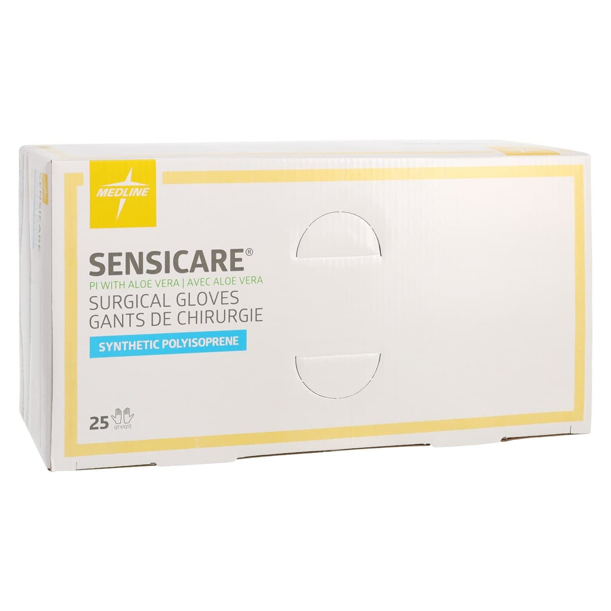 Medline SensiCare Aloe Polyisoprene Surgical Gloves, Powder-Free, Latex-Free, Sterile, Size 5.5 thumbnail 4