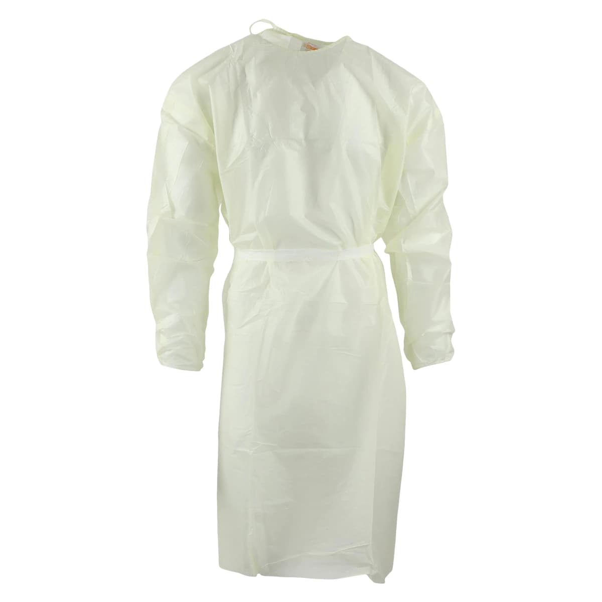 Cardinal Gown Isolation AAMI Level 2 SMS Yellow, Universal Adult Size, 10/Package - Gown Isolation AAMI2 Yellow - Image 1