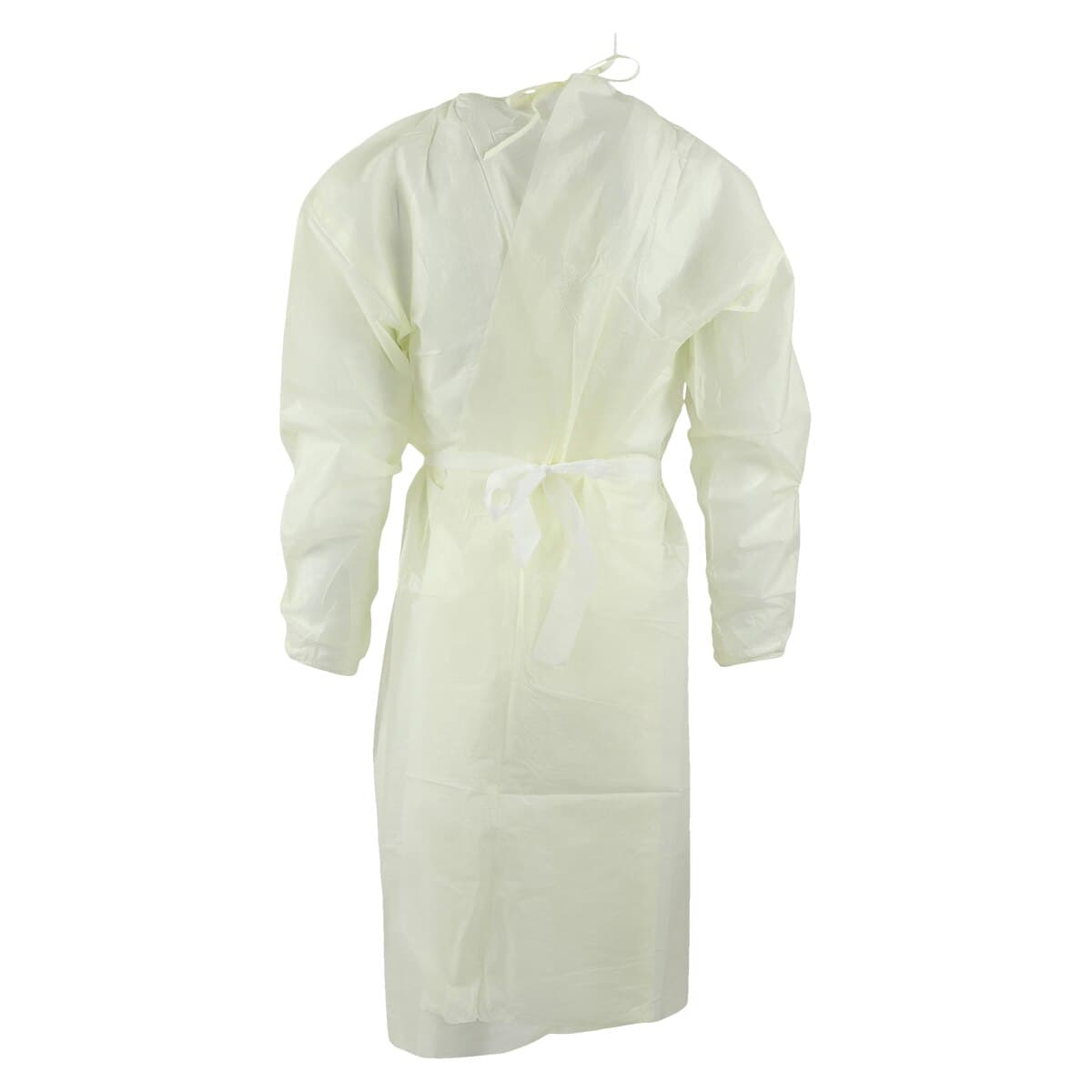 Cardinal Gown Isolation AAMI Level 2 SMS, Yellow, X-Large, 10/Pack thumbnail 3