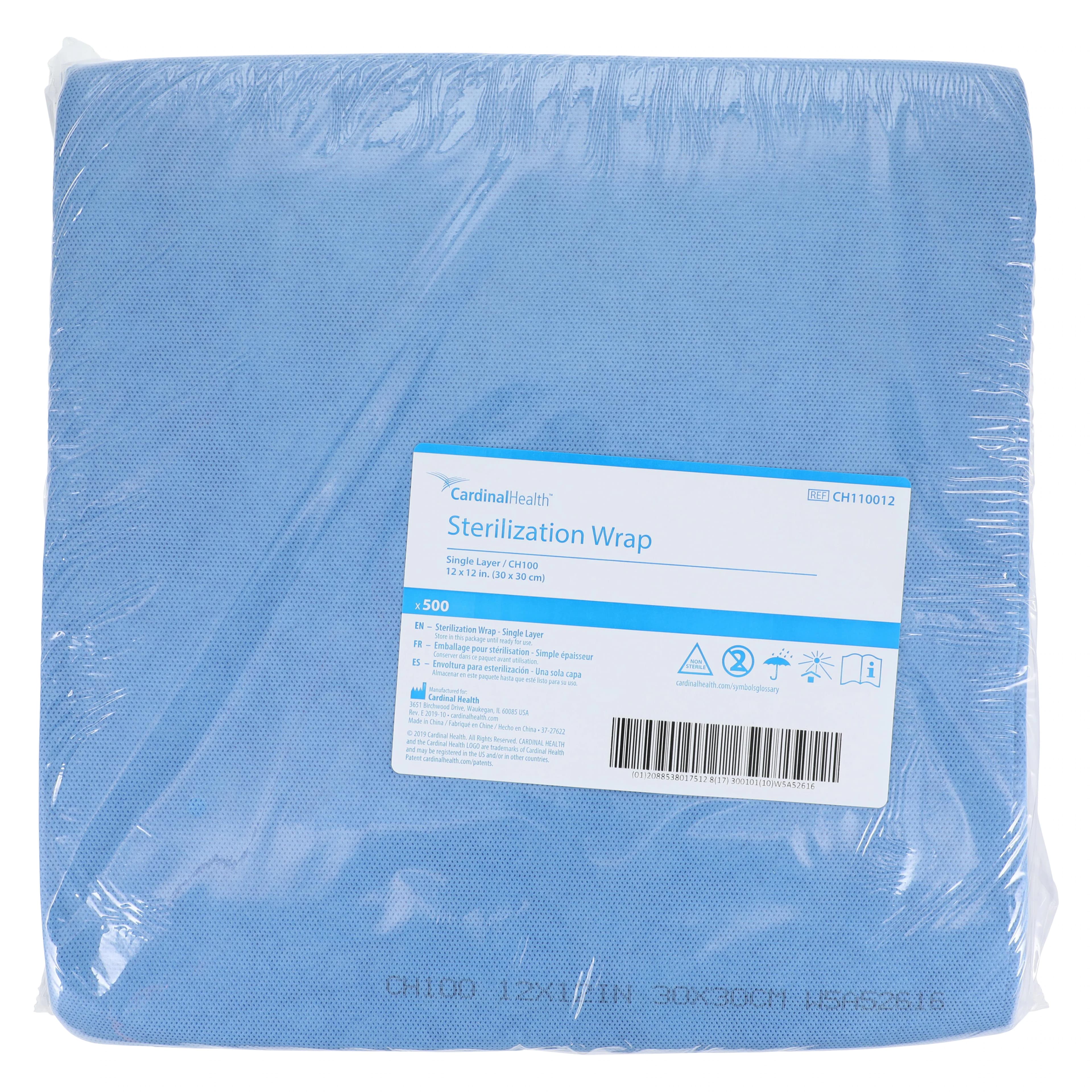 Cardinal Sterilization Wrap, Single Layer, 12x12", 1000/Case thumbnail 4