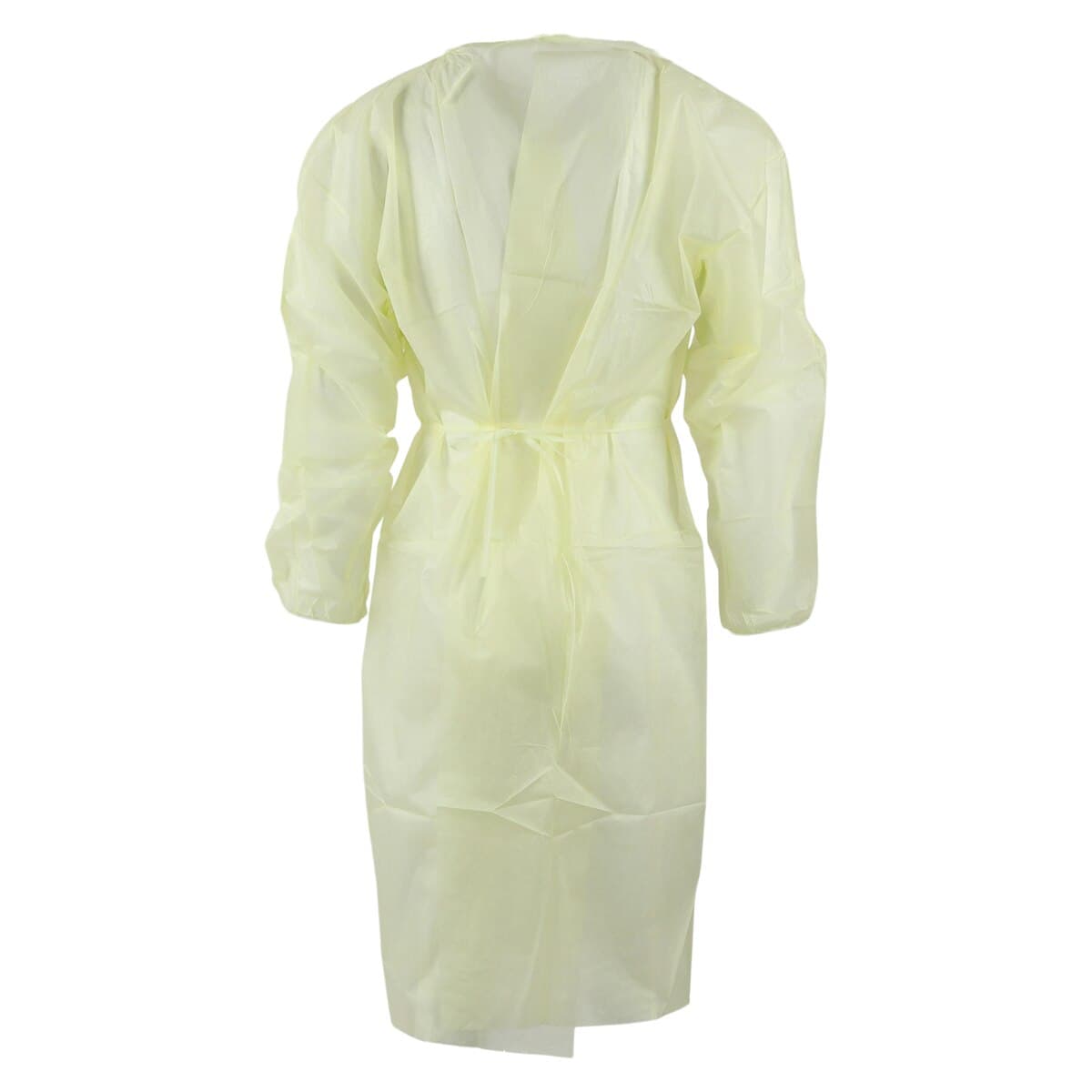 Cardinal Isolation Gown, 3-Layer SMS, Yellow, Universal Adult Size, 10/Package thumbnail 3