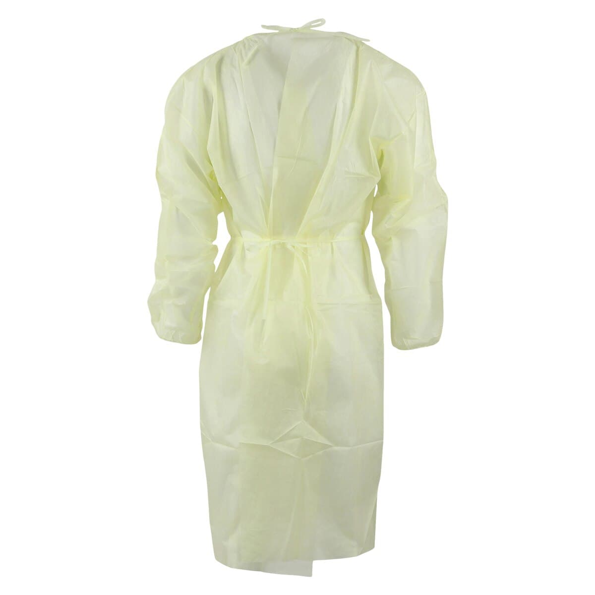 Cardinal Disposable Isolation Gown, 3-Layer SMS, X-Large, Yellow, Non-Sterile, 10/Pack thumbnail 3