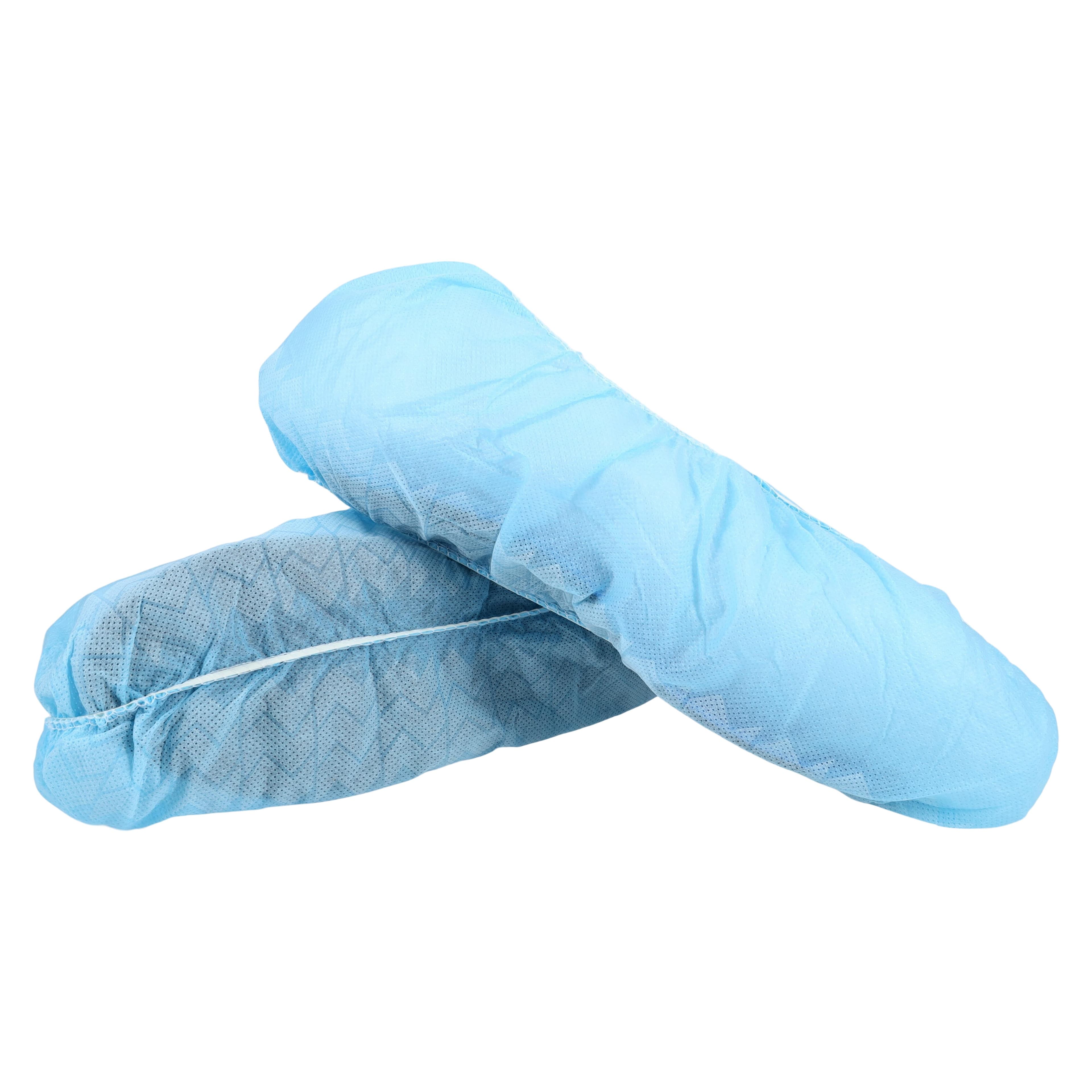 Cardinal Health Spunbond Skid-Resistant Polypropylene Shoe Covers, X-Large, Blue, 100/Box thumbnail 2