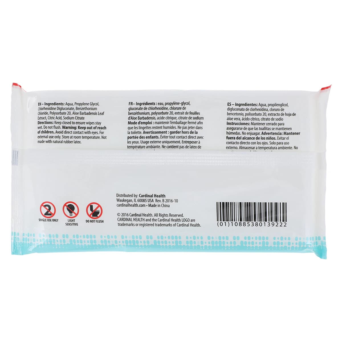 Cardinal Health Baby Wipes, Sensitive, Fragrance Free, 48/Case thumbnail 2