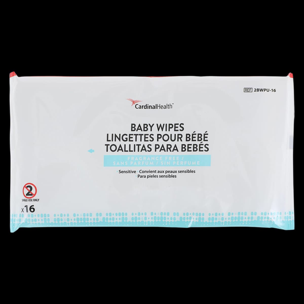 Cardinal Health Baby Wipes, Sensitive, Fragrance Free, 48/Case - Baby Wipes Sensitive Frag Free - Image 1