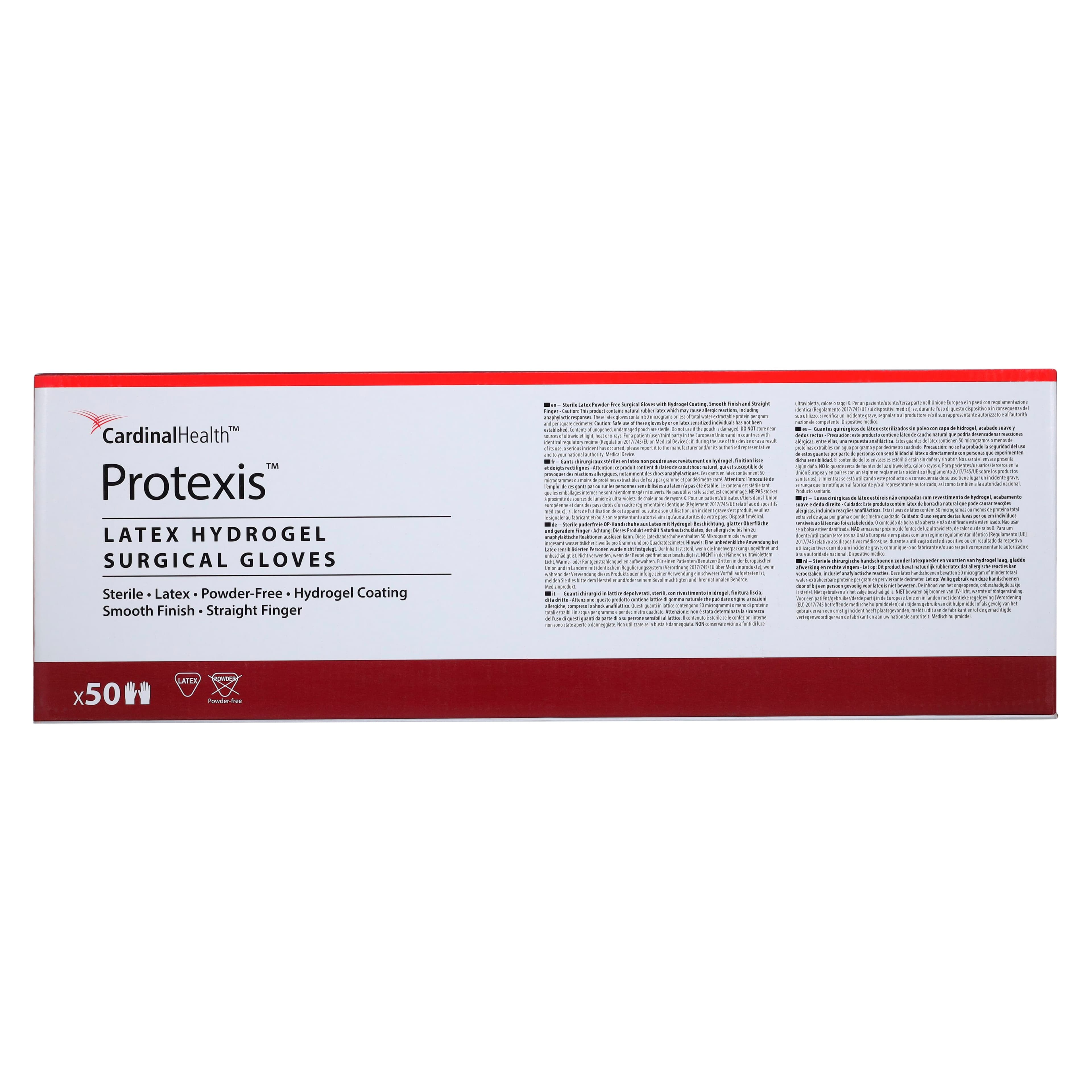 Protexis Hydrogel Latex Surgical Gloves, Powder Free, Size 7.5, Translucent Yellow, 50/Box thumbnail 5