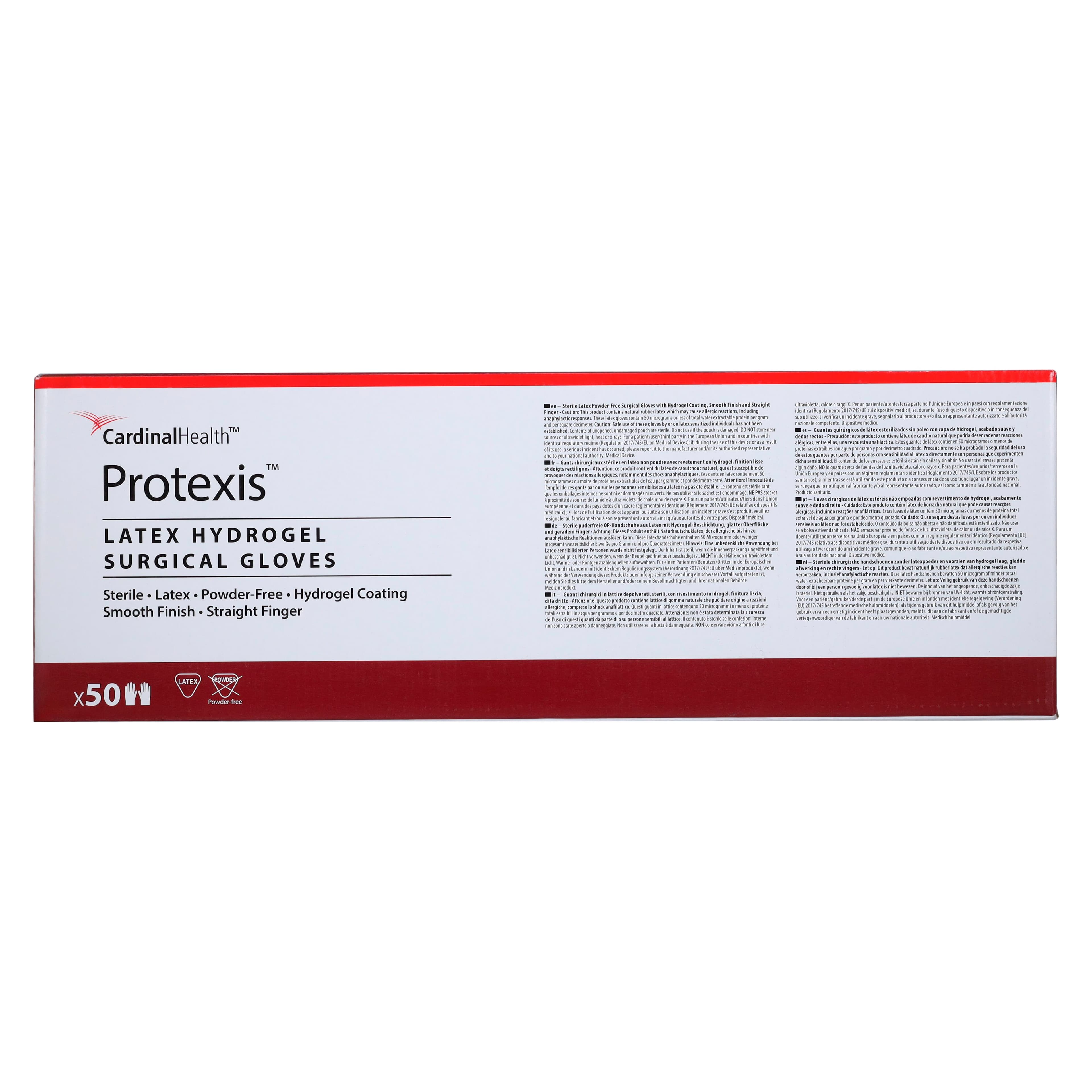 Protexis Hydrogel Latex Surgical Gloves, Powder Free, Size 8, Translucent Yellow, 50/Box thumbnail 5