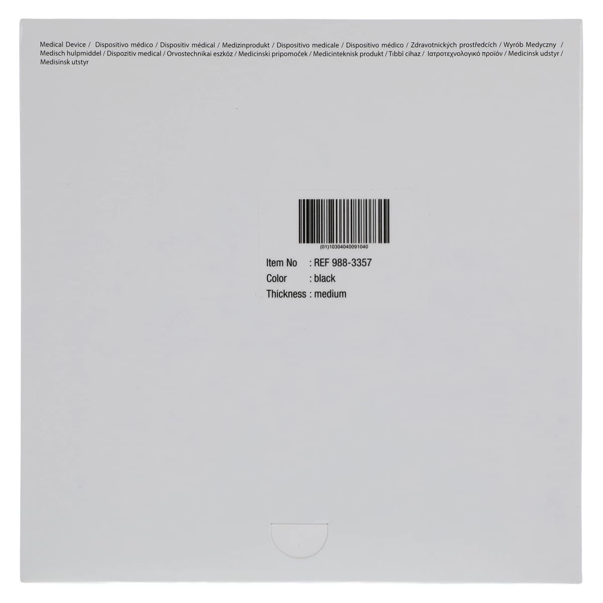Henry Schein Latex Rubber Dental Dam, 6x6 in, Medium Gauge, Black, Mint Flavored, Powder-Free, 36/Box thumbnail 4
