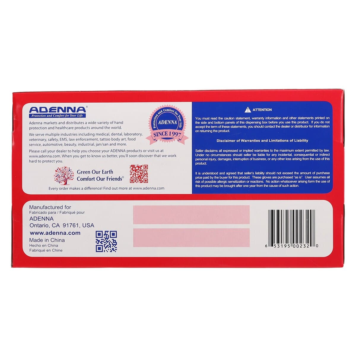 Adenna® VPF Vinyl Exam Gloves, Powder Free, Non-Sterile, Small, Translucent, 100/Box, 10 Boxes/Case, VPF232 thumbnail 8