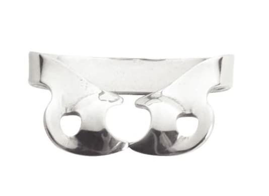 Kulzer Ivory Rubber Dam Clamp, Wingless, Bicuspid, #W1, Stainless Steel, 50057506 - Ivory, Rubber Dam Clamp, # W1, 50057506 - Image 1