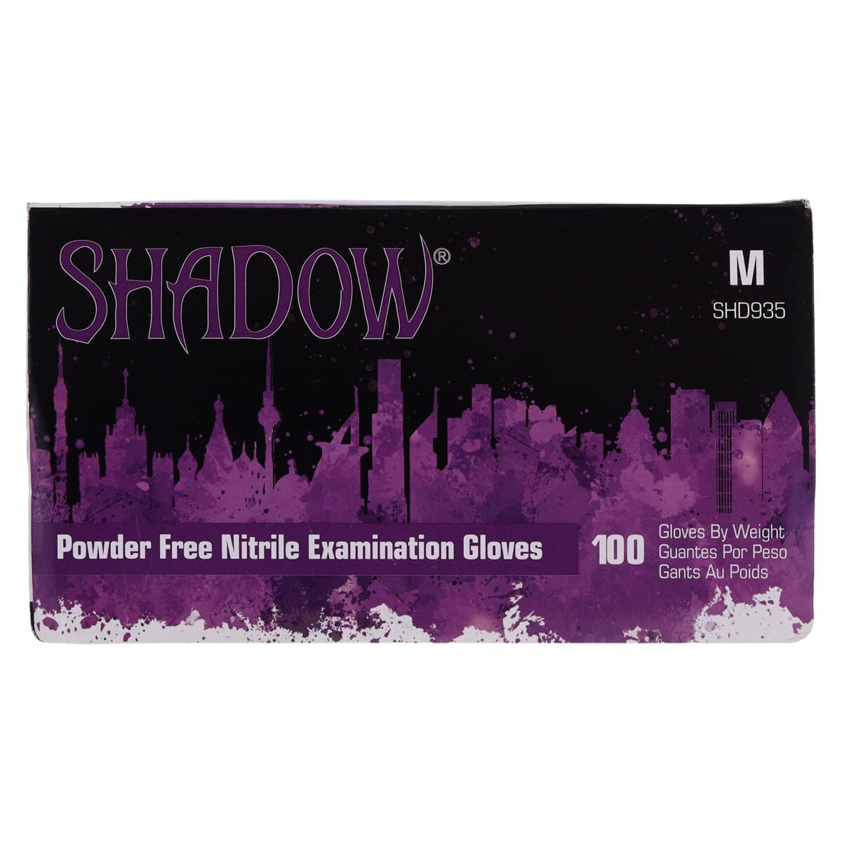 Adenna Shadow Black Nitrile Powder Free Exam Gloves, Medium, Non-Sterile, 100/Box, SHD935 thumbnail 5