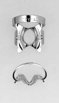 Ivory Rubber Dam Clamp #14A, Winged, Stainless Steel, 1/Pk, 50057356 - Ivory, Rubber Dam Clamp, # 14A, 50057356 - Image 1