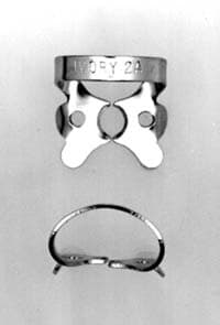 Ivory Rubber Dam Clamp #2A, Winged, Stainless Steel, 1/Pk, 50057312 - Ivory Stainless Steel Clamps - Image 1