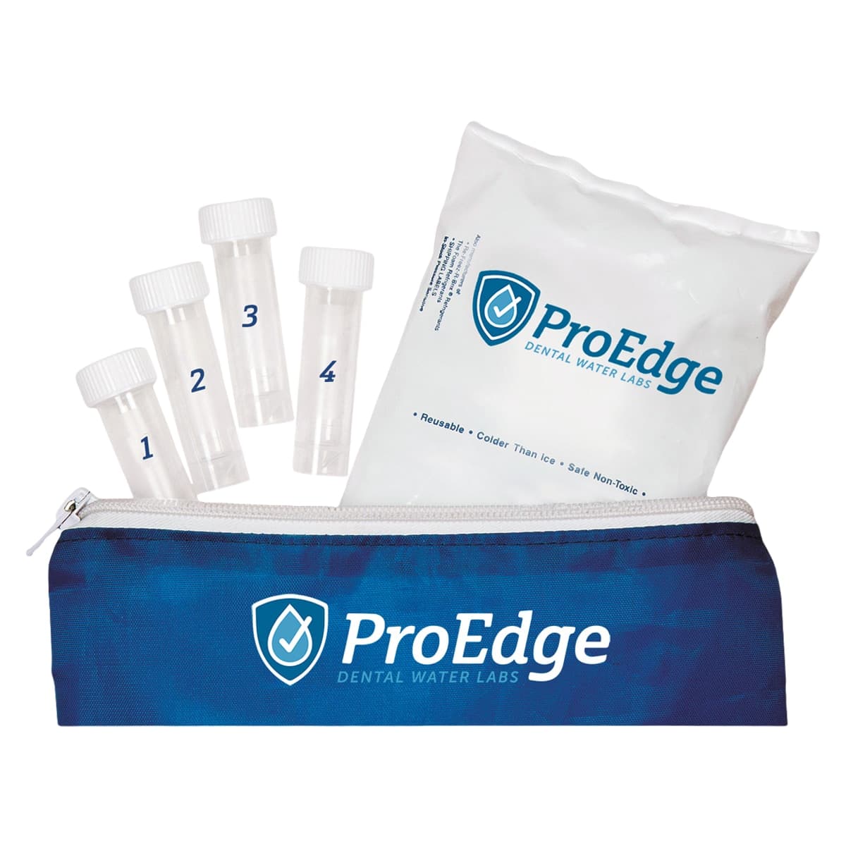 ProEdge R2A Mail-In Waterline Test Kit, 6 Vials with Mailing Label, 80601 - ProEdge R2A Mail-In Waterline Test Kit Pack of 6 Vials with Label - Image 1