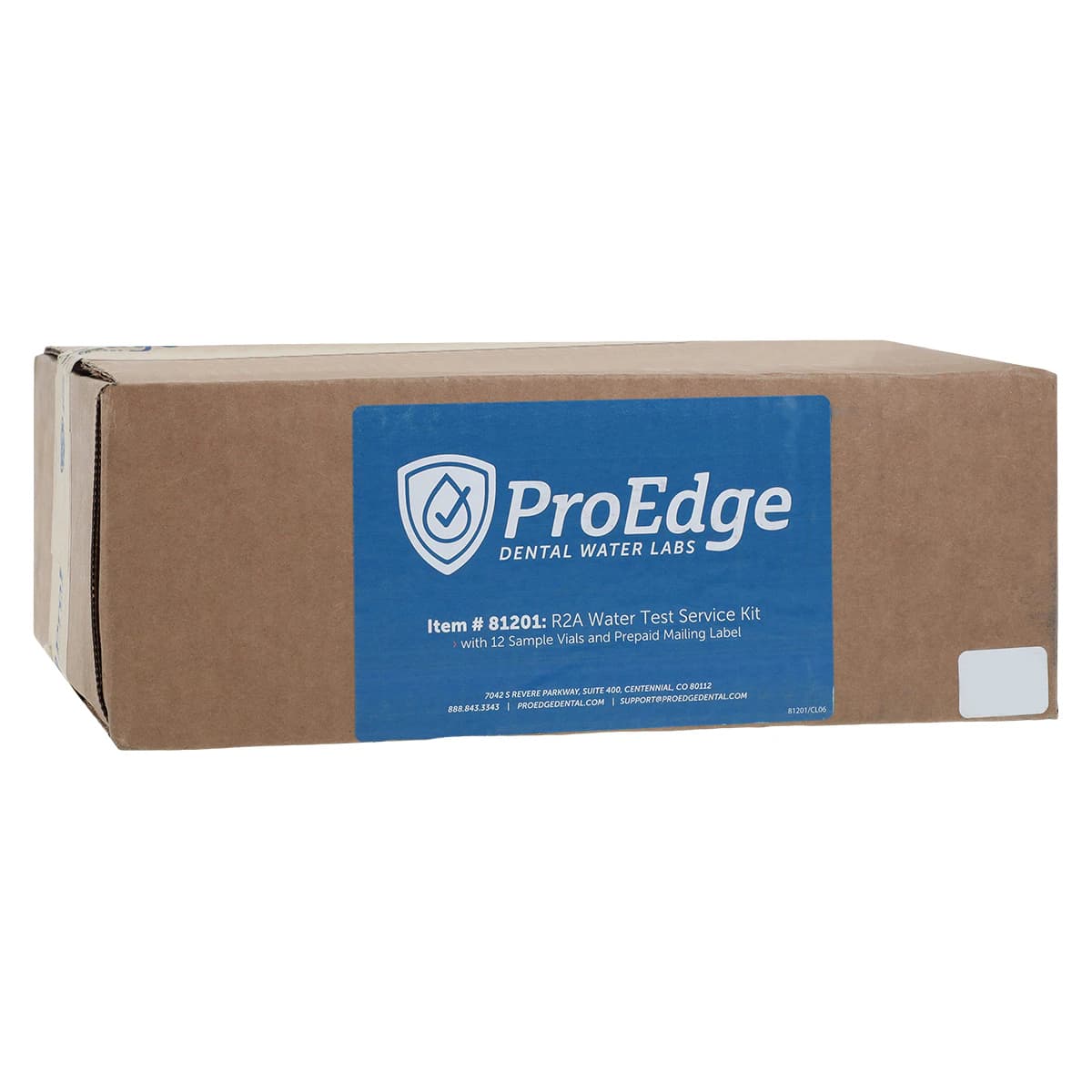ProEdge Dental Express R2A Waterline Test Kit, 12 Vials, Mail-In with Shipping Label, 81201 - R2A Mail-In Waterline Test Kit 12-Vial - Image 1