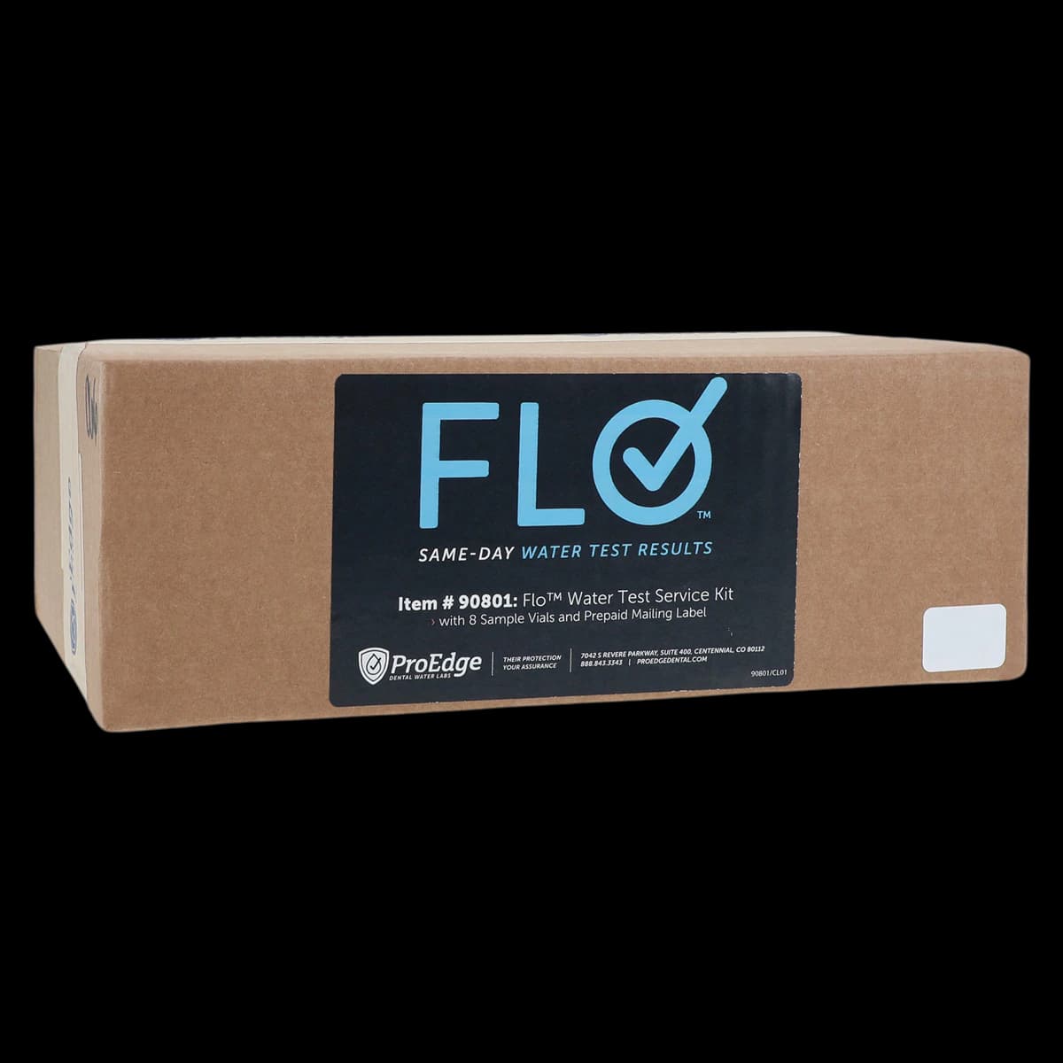 ProEdge Flo Mail-In Water Test Kit, 8 Specimen Vials with Overnight Mailing Label, 90801 - Flo Mail-In Water Test Kit (8) Overnight Mailer - Image 1