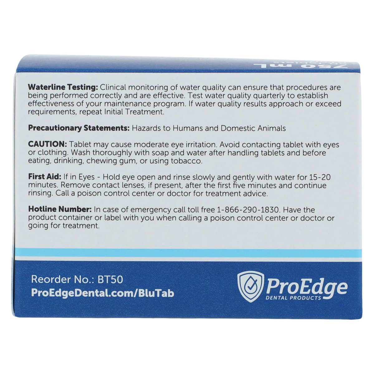 ProEdge BluTab Waterline Maintenance Tablets, 750 mL, 50/Box, BT50 thumbnail 3