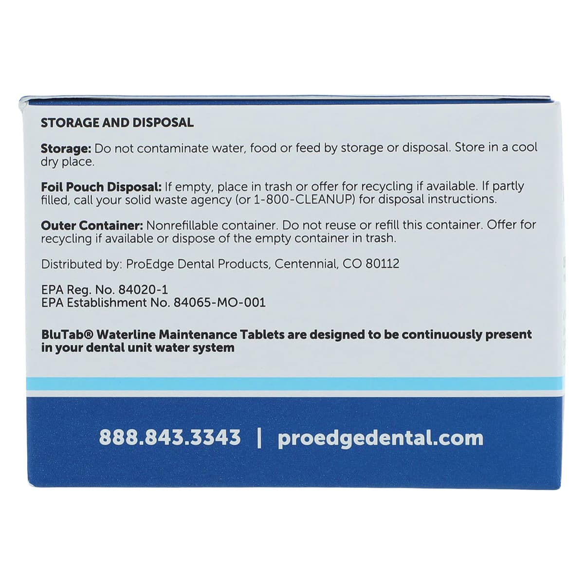ProEdge BluTab Waterline Maintenance Tablets, 750 mL, 50/Box, BT50 thumbnail 5