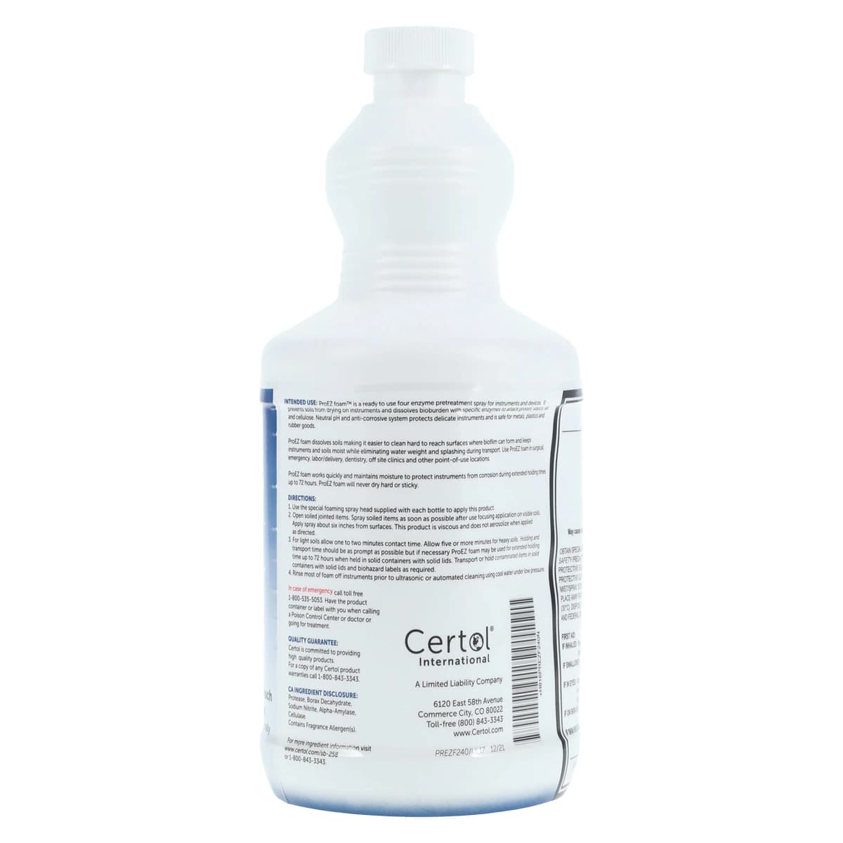 Spec Clean Enzymatic Pre-Treatment Foam Spray, 24 oz with Nozzle, PREZF240-1 thumbnail 2