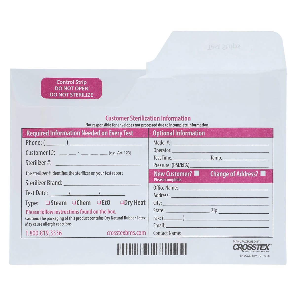 ConFirm Mail-In Sterilizer Monitoring System, 6 Tests/Box, CST060 thumbnail 3