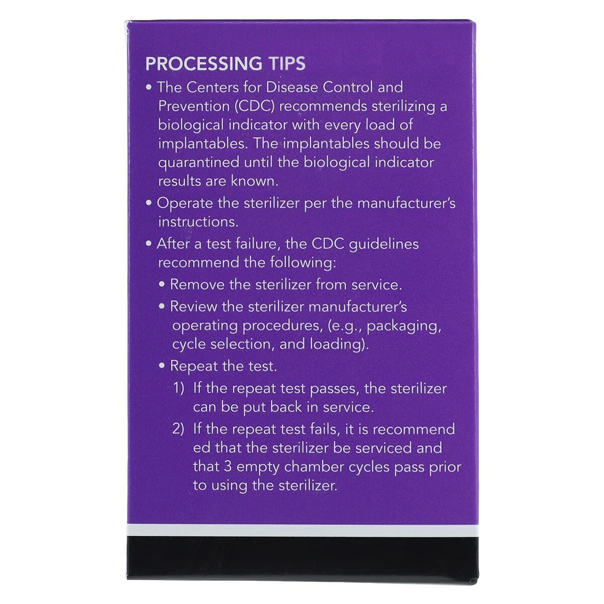ConFirm Mail-In Sterilizer Monitoring System Value Test, 2-Strip, 52/Bx, CVT520 thumbnail 3