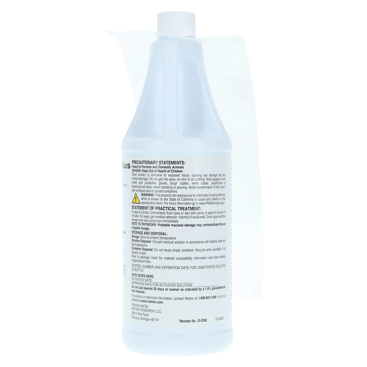 ProCide-D Plus Sterilant Disinfectant, 3.4% Glutaraldehyde, 28-Day Reuse, 4 Quart Case with Activator, 32 oz Each, 01KZ65A77MA104Y3SND7K9HZ0M thumbnail 3