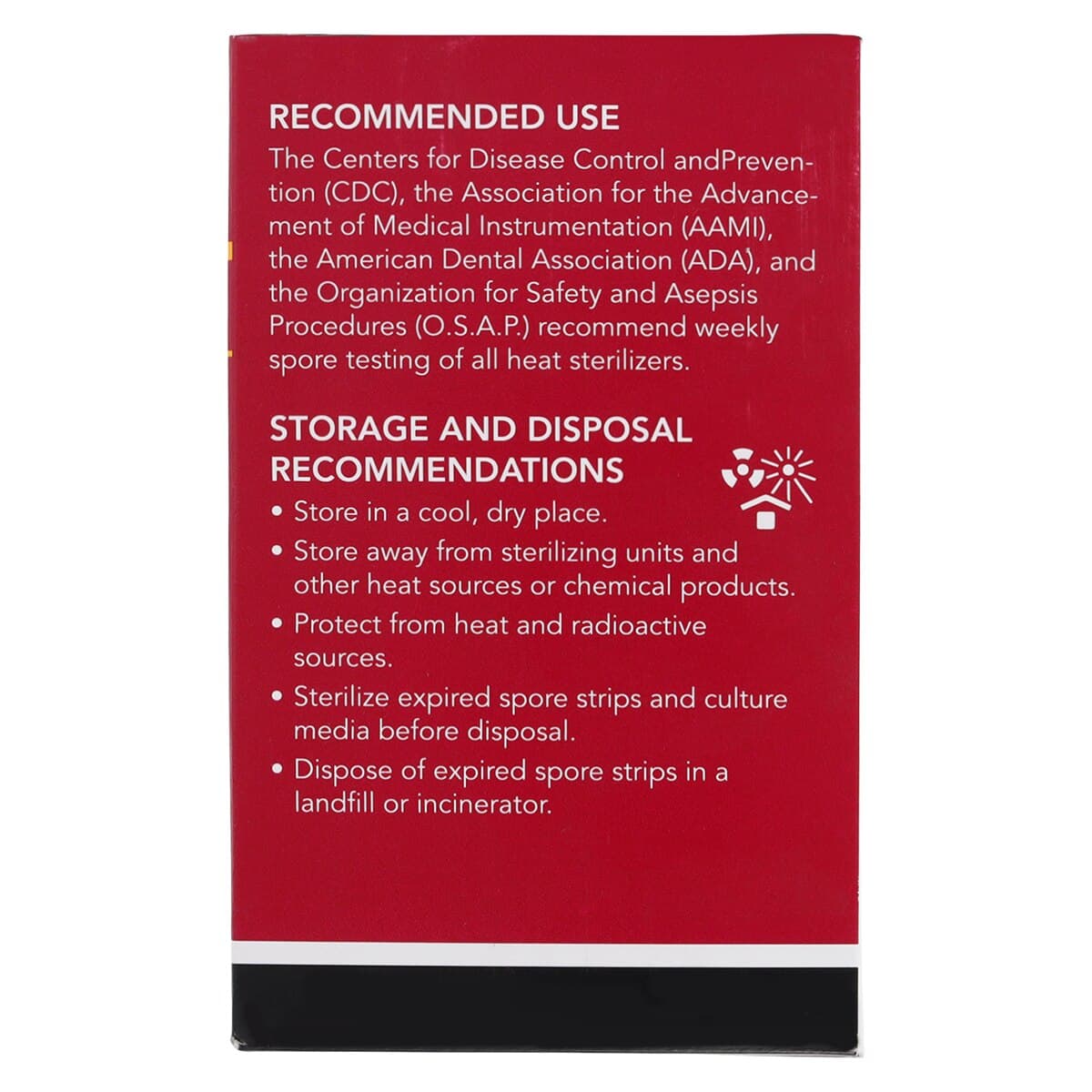 ConFirm Mail-In Sterilizer Monitoring Service, 3 Strip Test, 48/Box, CST480 thumbnail 6