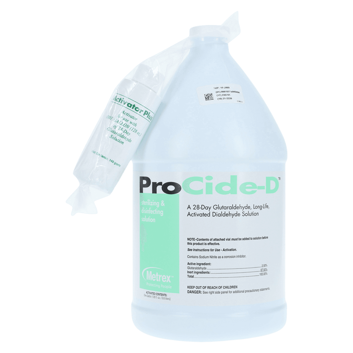 ProCide-D 2.5% Glutaraldehyde Sterilant and High-Level Disinfectant, 1 Gallon Bottle, 10-2860 - ProCide-D - 2.5% Glutaraldehyde - 1 Gallon Btl (Loose), 10-2860 - Image 1