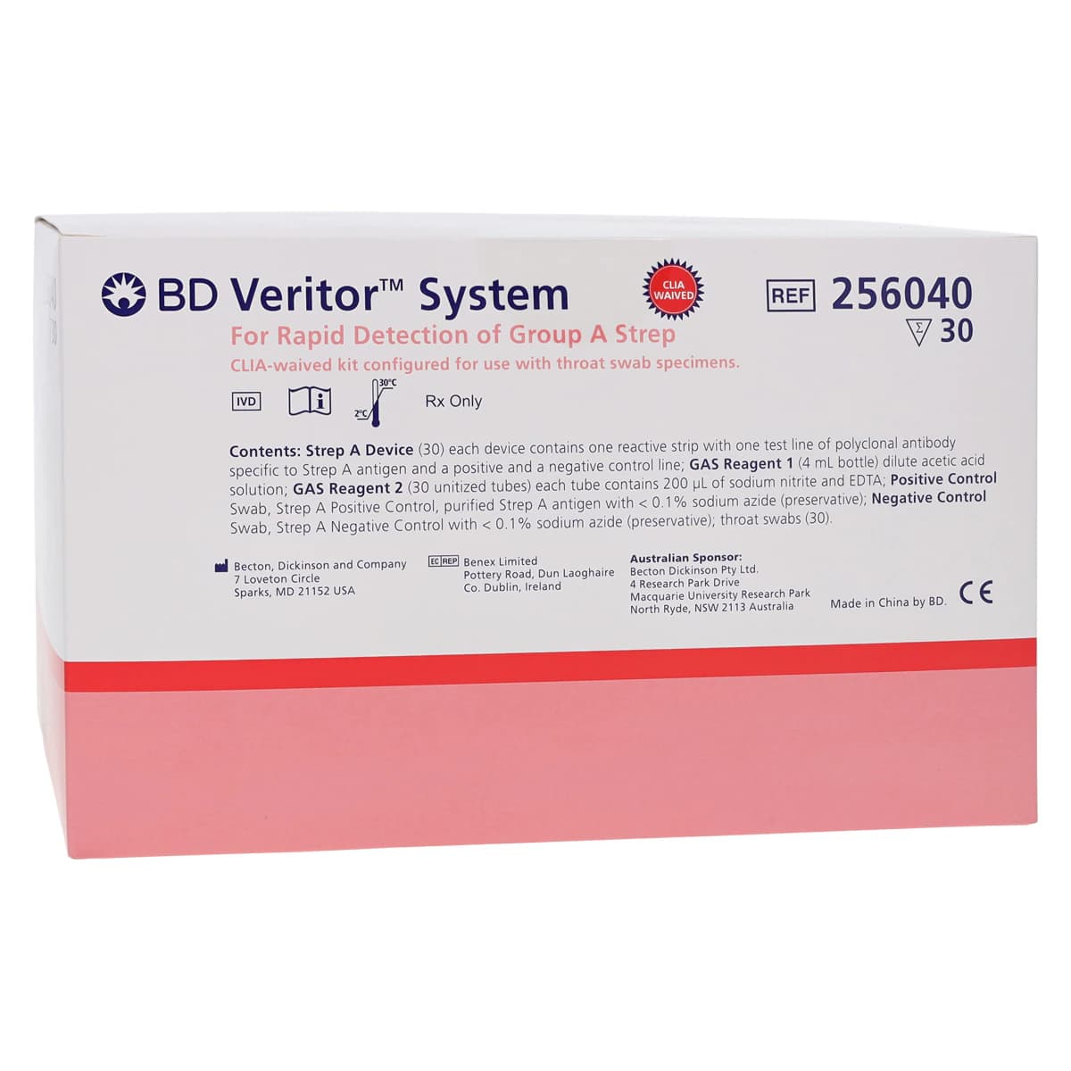 BD Veritor System Group A Strep Test Kit, CLIA Waived, 30 Tests/Box thumbnail 2