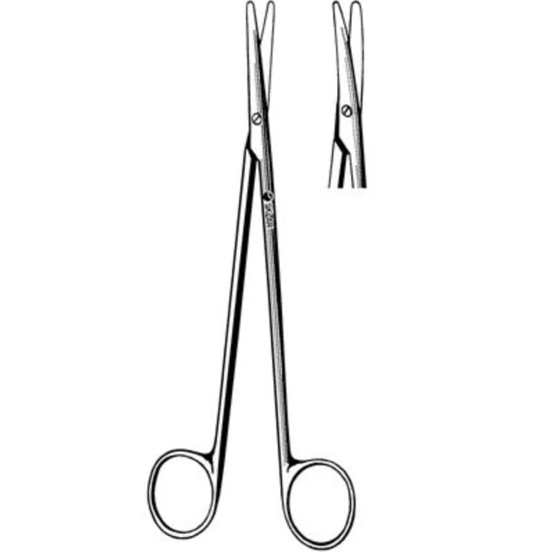 Sklar Metzenbaum-Nelson Dissecting Scissors, Curved, 11" Stainless Steel, Non-Sterile, Reusable, Each - Nelson Scissor Cvd 11 - Image 1