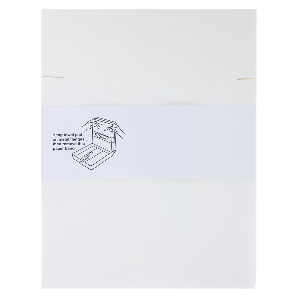 Qtowels® Paper Hand Towels, 9" x 12", White, 1500/Case thumbnail 3