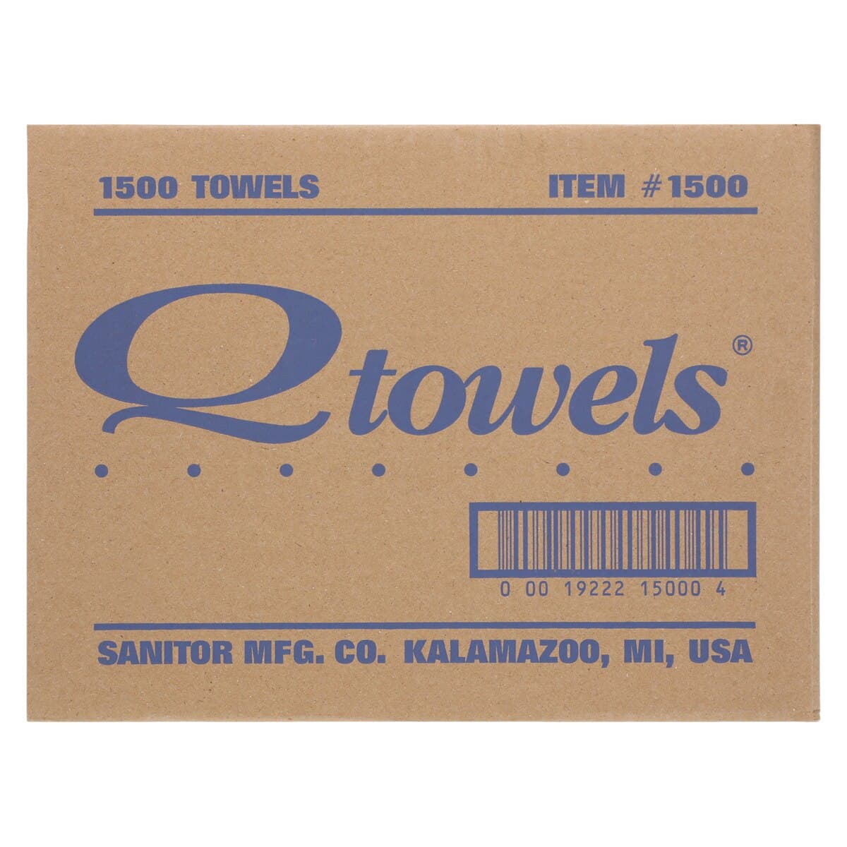 Qtowels® Paper Hand Towels, 9" x 12", White, 1500/Case thumbnail 4