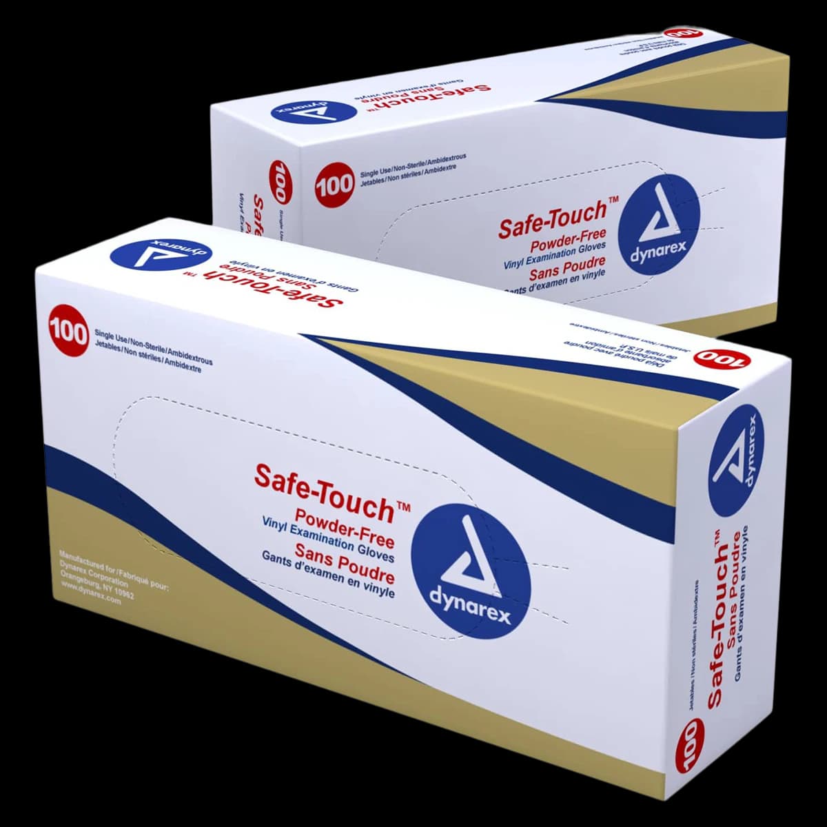 Safe-Touch® Vinyl Exam Gloves, Powder-Free, Non-Sterile, Large, Clear, 100/Box, #2613 - Safe-Touch® Vinyl Exam Gloves Large Clear Box of 100 - Image 1