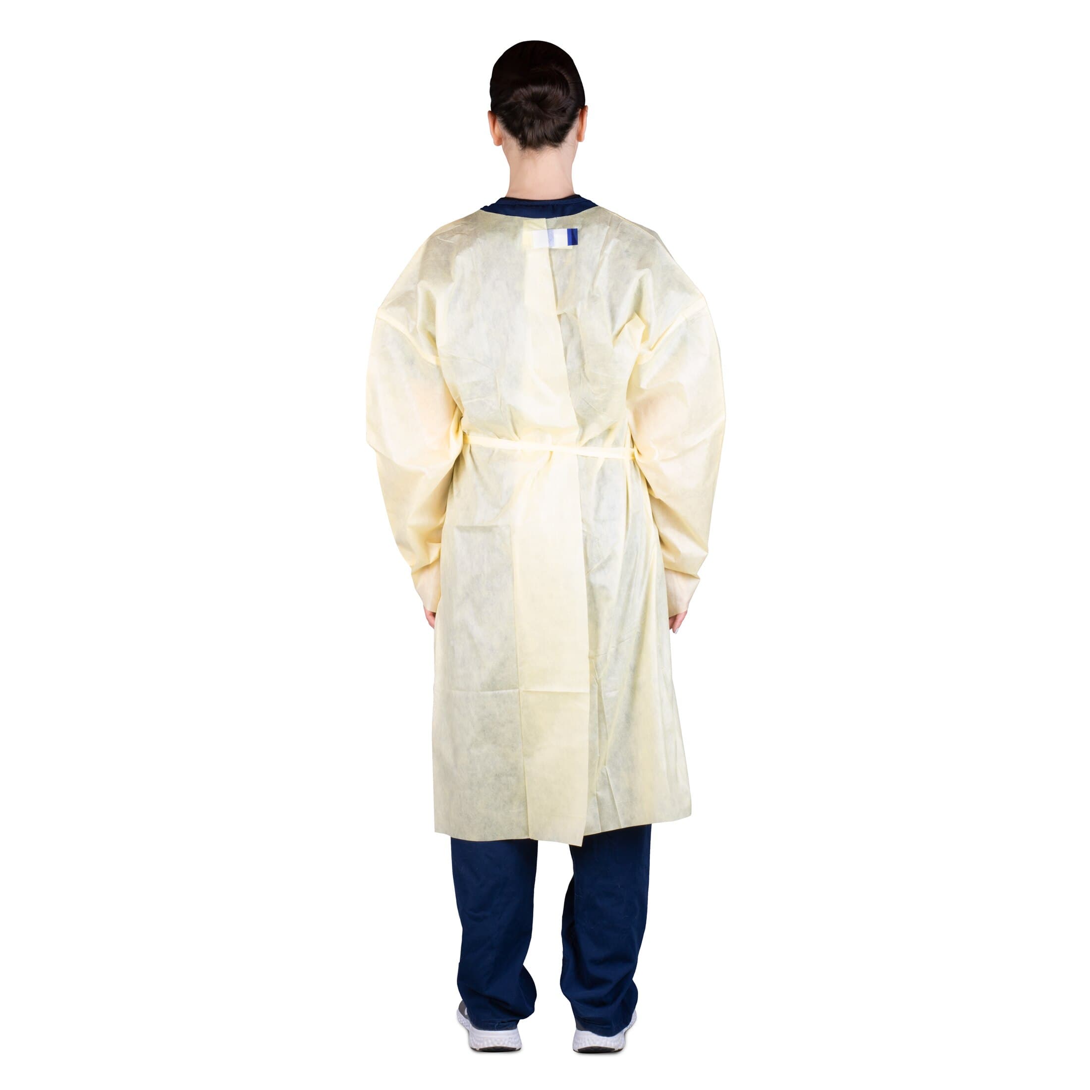 Dukal AAMI Level 2 Isolation Gown, X-Large, Yellow, 100/Case thumbnail 2