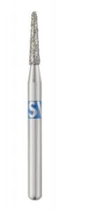 SS White Piranha Single-Use Diamond Bur, FG Round End Taper, Medium Grit, #855-014M, 25/Pk - Piranha Diamond 855-014M 25/Pk - Image 1
