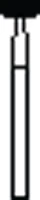 Piranha Diamond Single-Use Burs, FG, Wheel, #909-040, 4.0 mm, Super Coarse, Black, 25/Pk, 909-040SC - Piranha Diamond Single-Use Burs, FG, Wheel, # 909-040, 4.0 mm, Super Coarse, Black, 25/Pk - Image 1