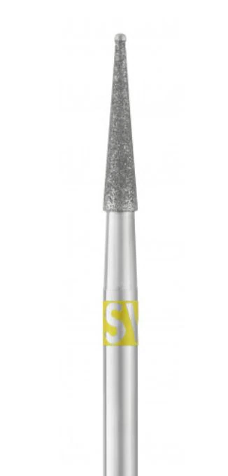 SS White Piranha Single-Use Diamond Bur, Very Fine, Friction Grip, Safe End, #SE8VF, 25/Pk - Piranha Diamond SE8VF 25/Pk - Image 1