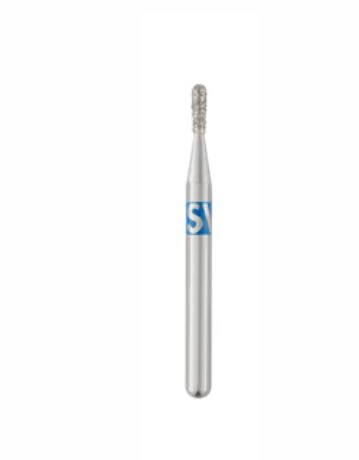 SS White Piranha Diamond Bur, FG Short Shank, Medium Grit, Pear Shape, 25/Pk, 830-010M-S - Piranha Diamond 830-010M-S 25/Pk - Image 1
