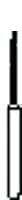 SS White Piranha Single-Use Diamond Bur, Fine Grit, Flame Shape, Friction Grip, #863-014F, 25/Pk - Piranha Diamond 863-014F 25/Pk - Image 1
