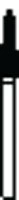 SS White Piranha Single-Use Diamond Bur, FG Friction Grip, Medium Grit, Curettage, #878K-018M, 25/Box - Piranha Diamond 878K-018M 25/Pk - Image 1