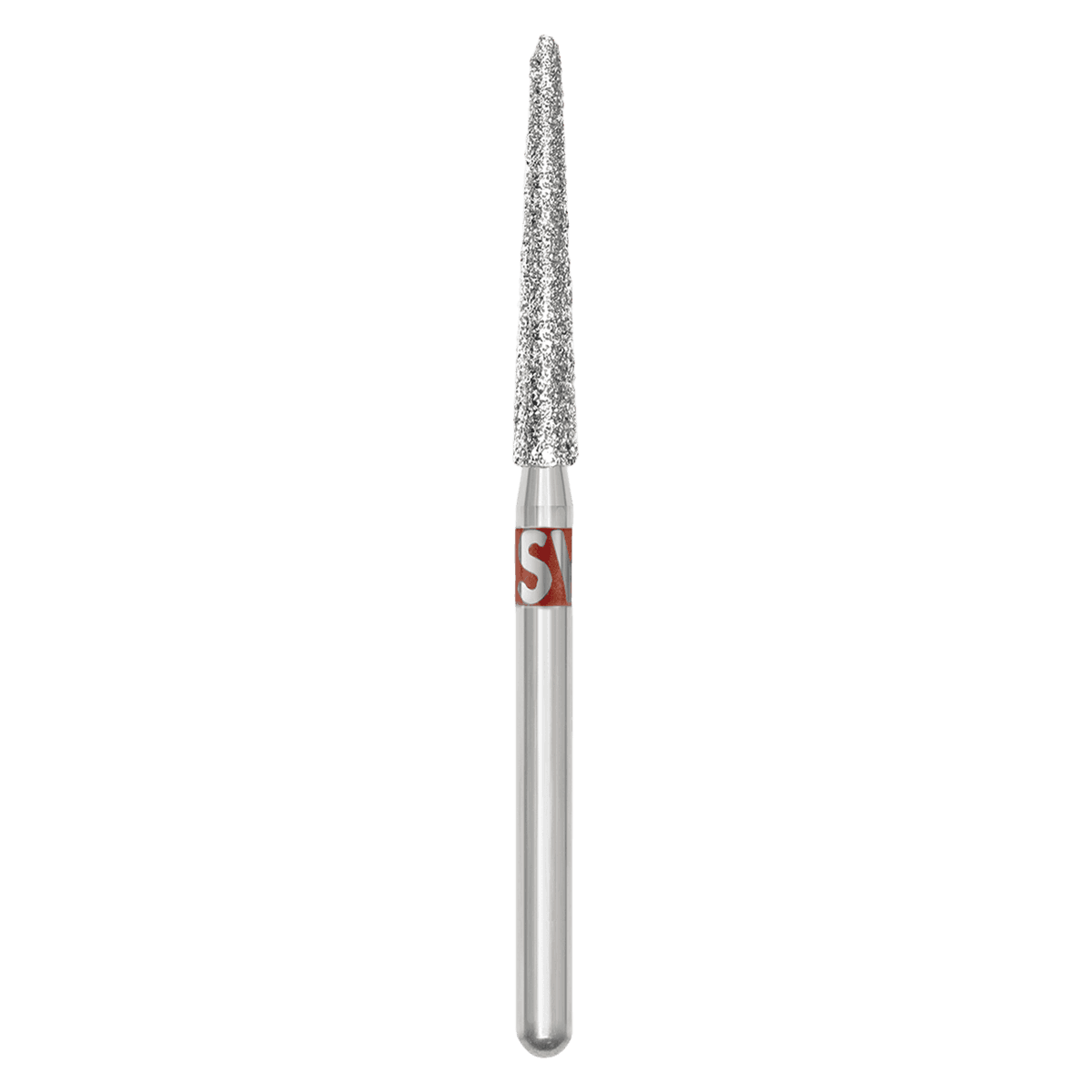 SS White Piranha Single-Use Diamond Bur, Fine Grit, Friction Grip, Curettage, #879K-018F, 25/Pk - Piranha Diamond 879K-018F 25/Pk - Image 1