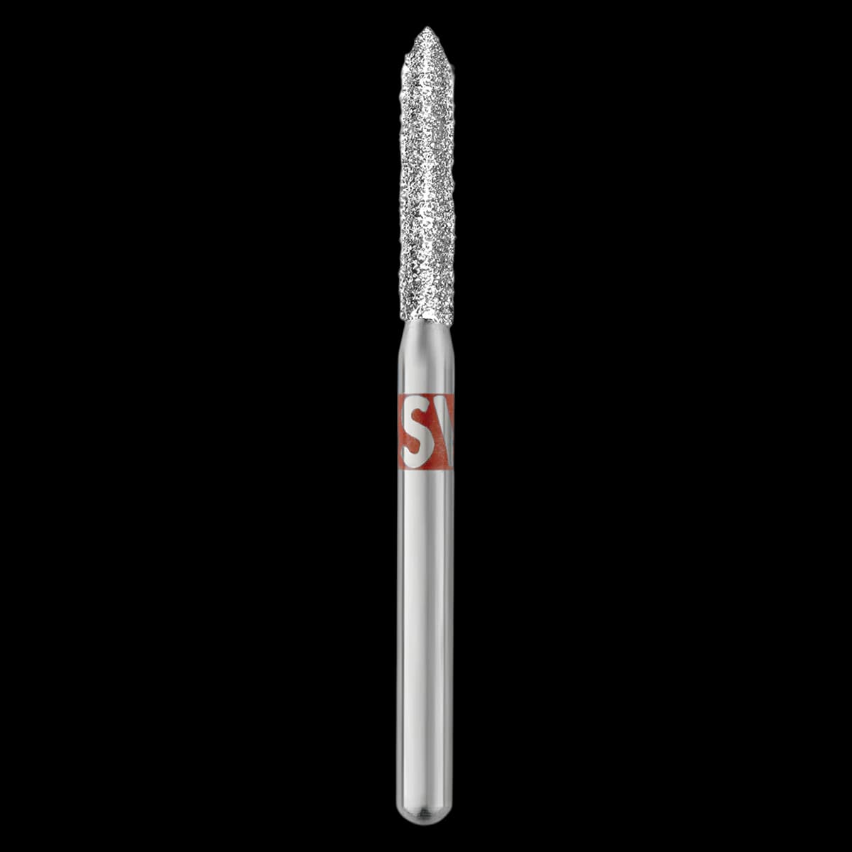 Piranha Diamond Single-Use Burs, FG, Beveled Cylinder, #885-016, 1.6 mm, Fine, Red, 25/Pk, 885-016F - Piranha Diamond Single-Use Burs, FG, Beveled Cylinder, # 885-016, 1.6 mm, Fine, Red, 25/Pk, 885-016F - Image 1