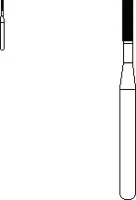 SS White FG #57 Carbide Bur, Straight Flat End Plain Fissure, Friction Grip Short Shank, 10/Pk, 14995 - Standard Operative Carbide Burs, FGSS, Straight Flat End Fissure, # 57, 10/Pk, 14995 - Image 1