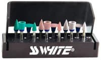 Jazz P3S Diamond Polishers, RA, 12-Piece Kit with Autoclavable Bur Block, 12/Pk, 89016 - Jazz P3S Diamond Polishers, RA, 12-Piece Kit with Autoclavable Bur Block, 12/Pk - Image 1